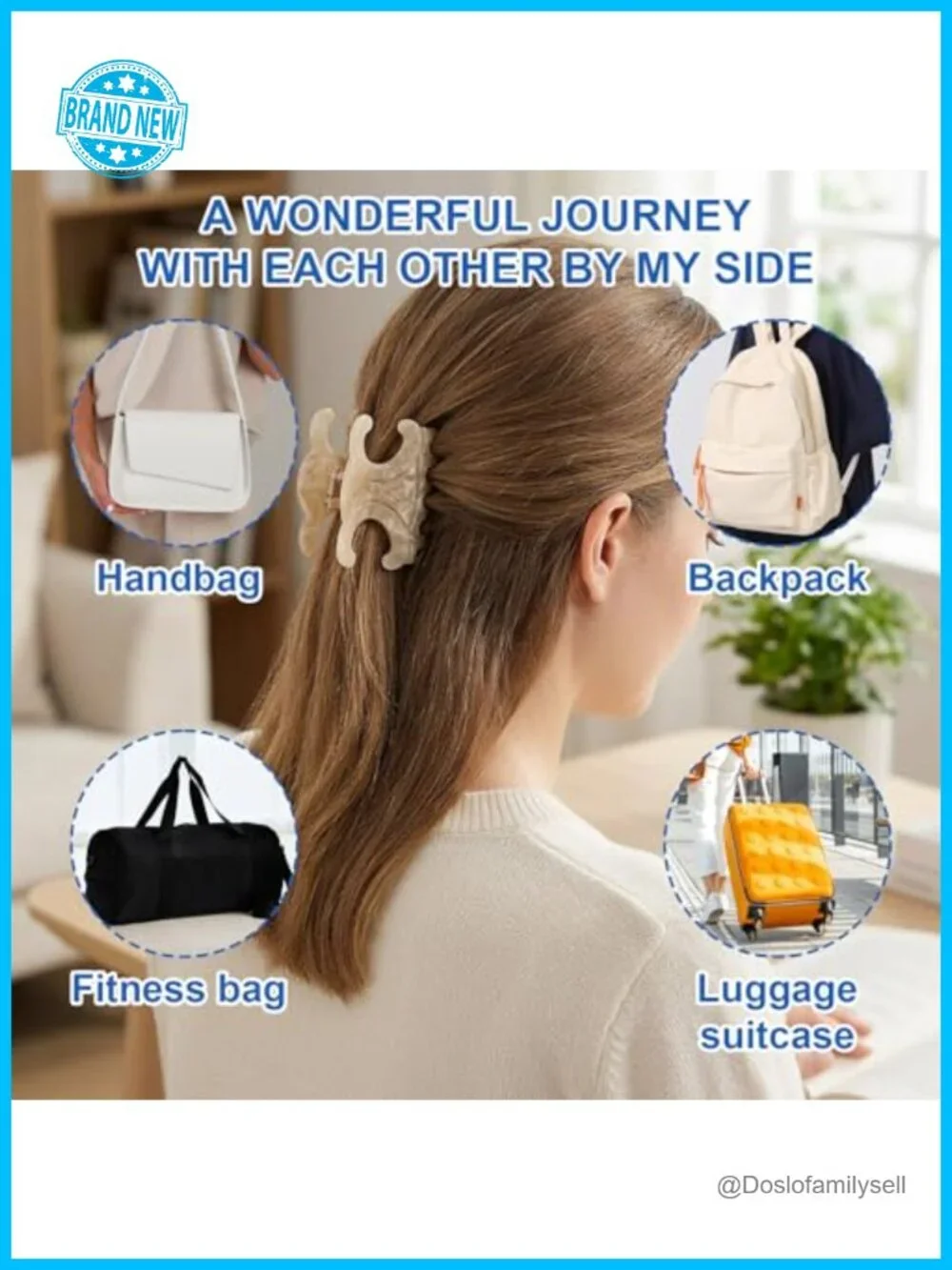 5 Butterfly Acetate Claw Clip Set for Women - Strong Hold Hair Accessories for